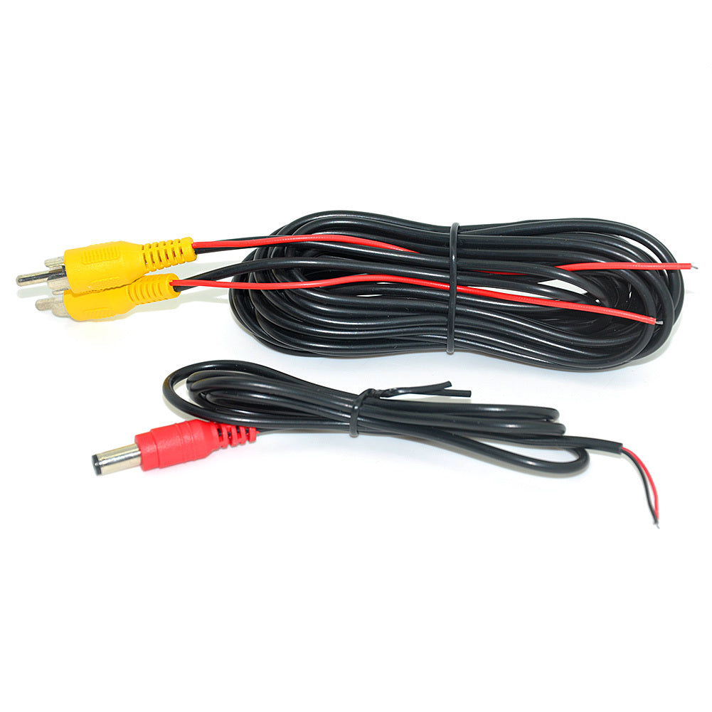 ya 5 8.7 10M Trigger RCA Video Cable with Power Line For Car Rear View Camera Monitor DVD