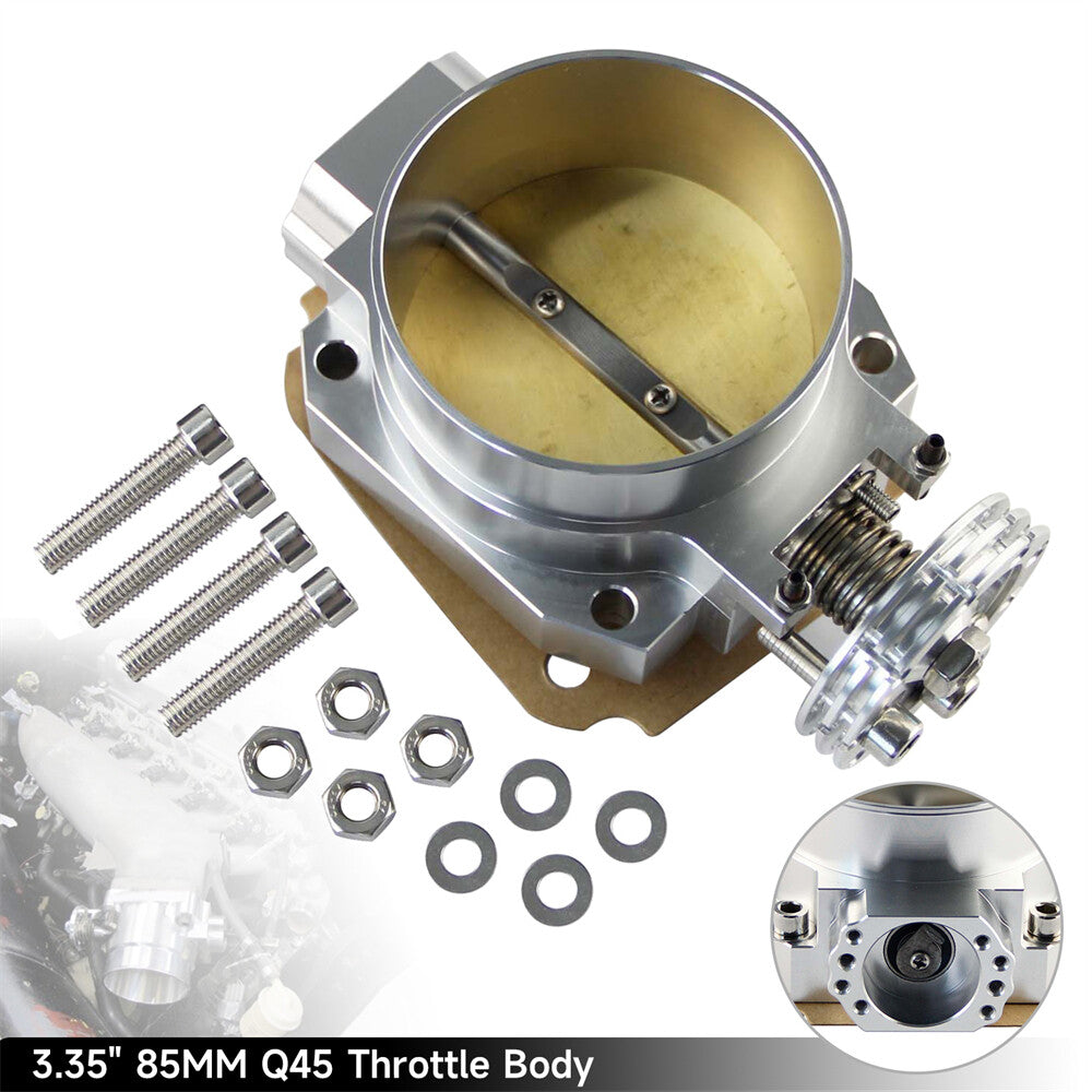 ya 27 7.20 Throttle Body Q45 85MM for Nissan Skyline R33 R34 RB25DET RB26DET RB20DET Silver
