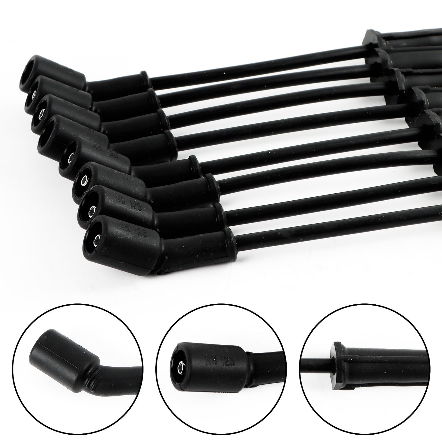 ya 5 8.7 8* UF413 Ignition Coils + 41-962 Spark Plugs + Spark Plugs Wires for Buick for Chevy