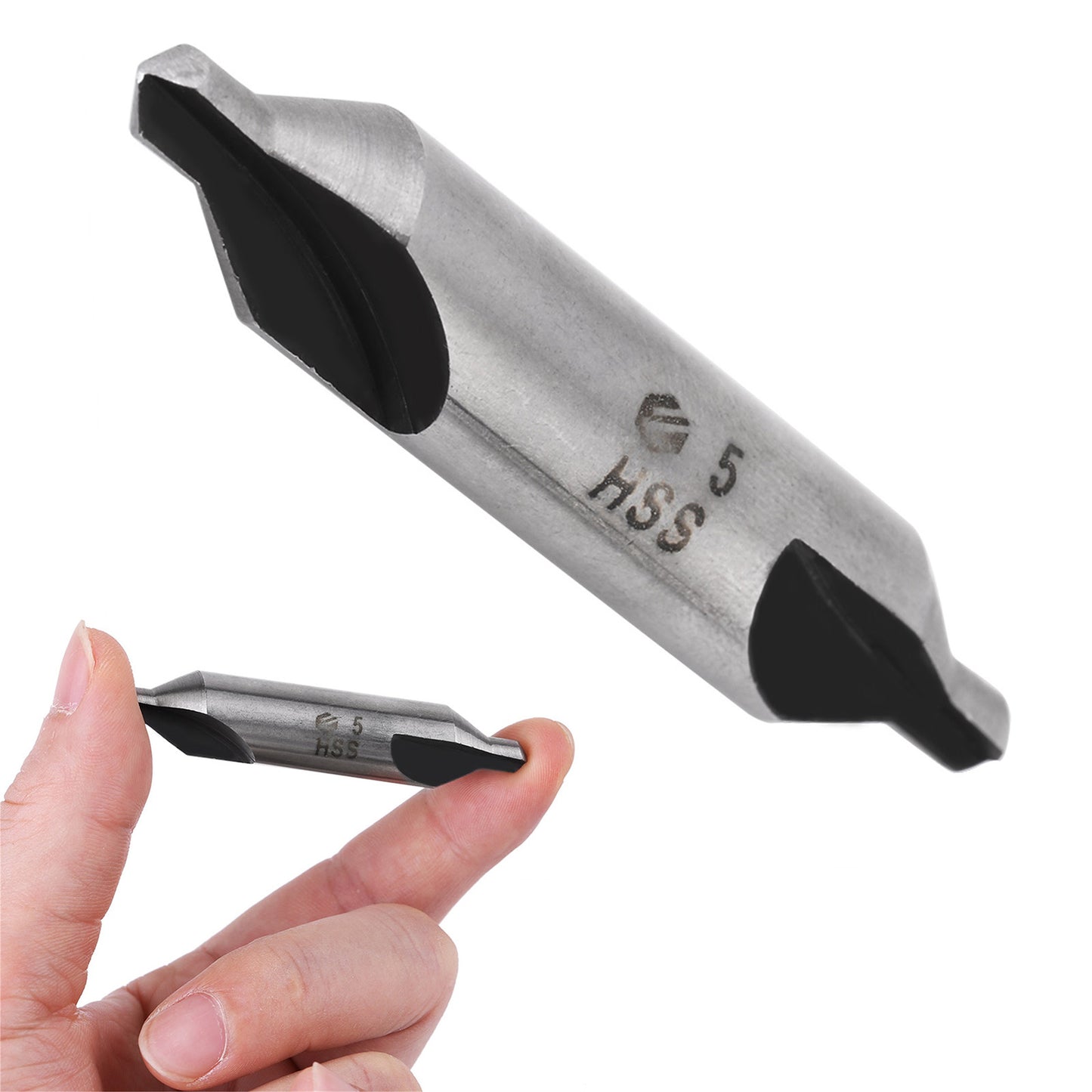 ya 25 6pcs 1/1.5/2/2.5/3/5mm 60 De Center Drill Bits Centering Drills Tools