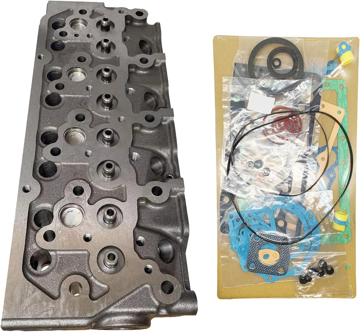 ya 27 7.2 Complete Cylinder Head + Full Gasket Kit for Mitsubishi S4L S4L2 Engine Loader