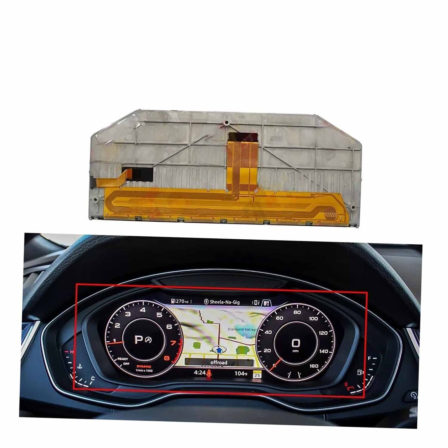 ya 2 6.29 12.3 Display Virtual Cockpits Instrument Assembly for Audi A3/A4/A6/Q5/Q7 TT