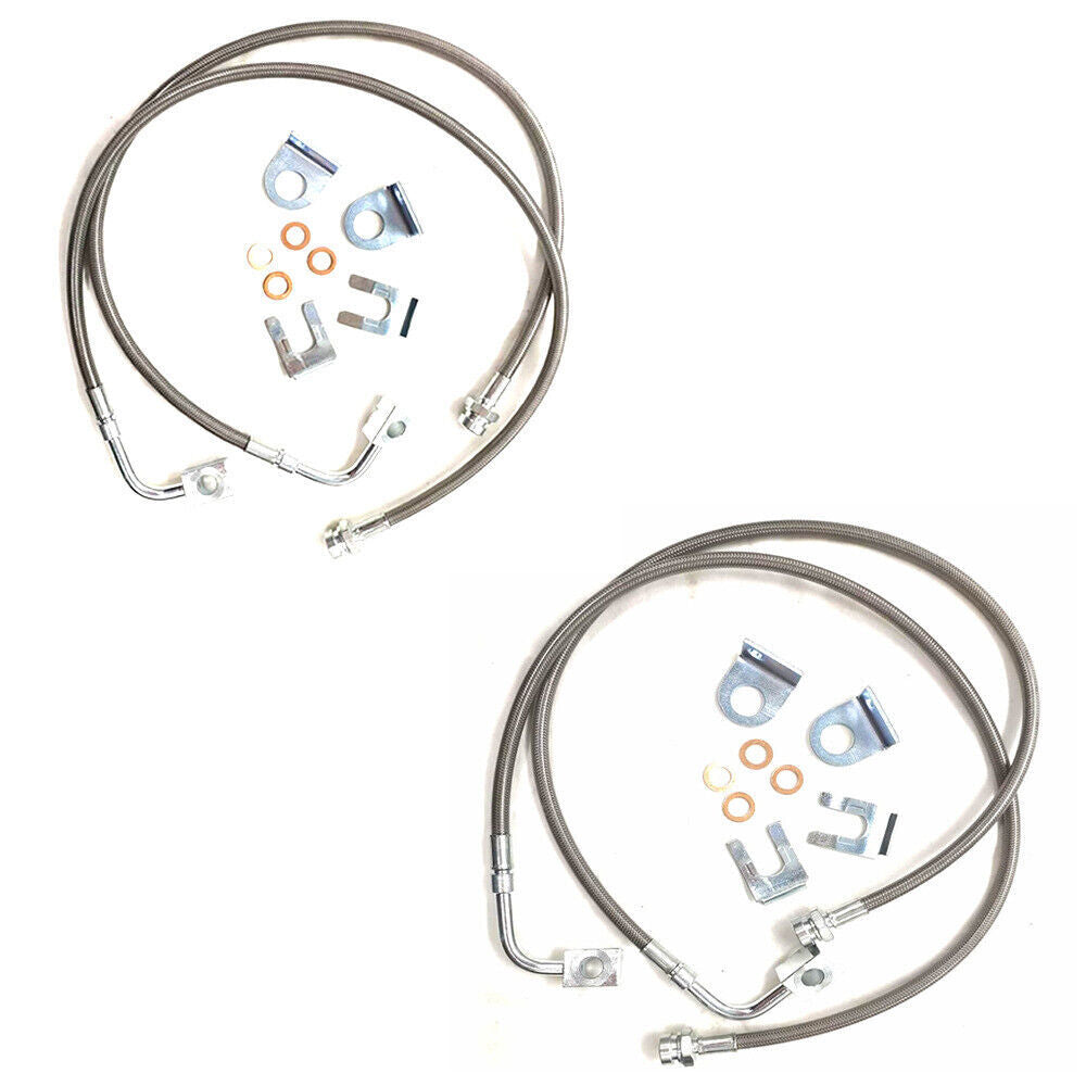 ya 10 5.28.3 89716 Stainless Brake Lines Front&Rear for Jeep for Wrangler 2.0 3.6L 3.8L 2007-2018