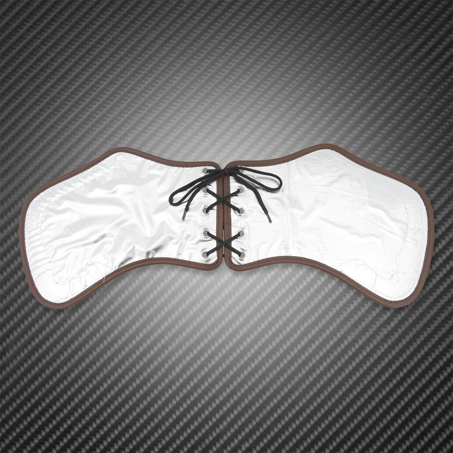 ya 5 8.7 Brown Leather Heat Saddle Shield Deflector Cushion Fit for Harley Sportster Dyna