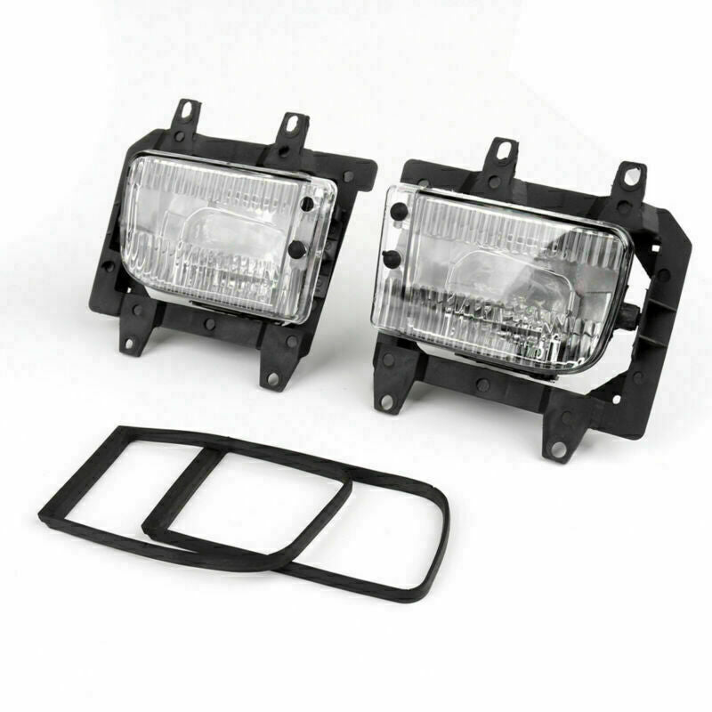 ya 1 8.5.1 Front Bumper Clear Plastic Lens Fog Lights Fits 1985-1993 E30 3- Sedan