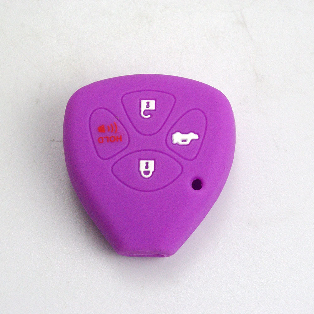 ya 5 8.7 Silicone Key Shell Case Cover 4 Buttons for Toyota for Camry for Avalon for Corolla Matrix
