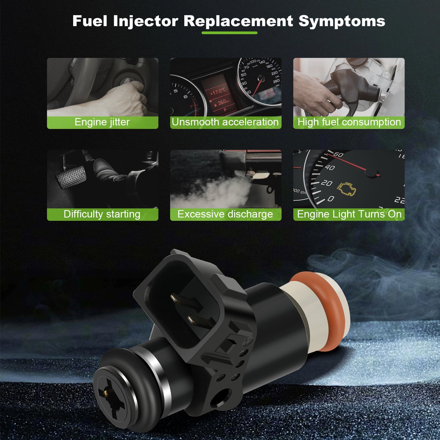ya 1 8.5.3 4 Fuel Injectors for Honda for Civic 1.7L EX DX HX LX 2001 2002 2003 2004 2005