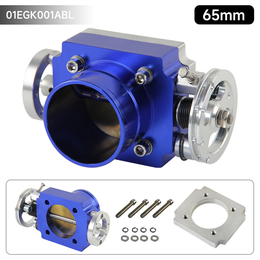 ya 27 7.20 Alloy Aluminum Universal CNC Billet Intake Throttle Body 65mm 2.5inch Racing