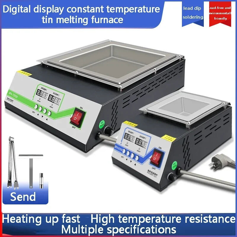 220V Tin Pot Melting Furnace Constant Temperature Soldering Desoldering Cell