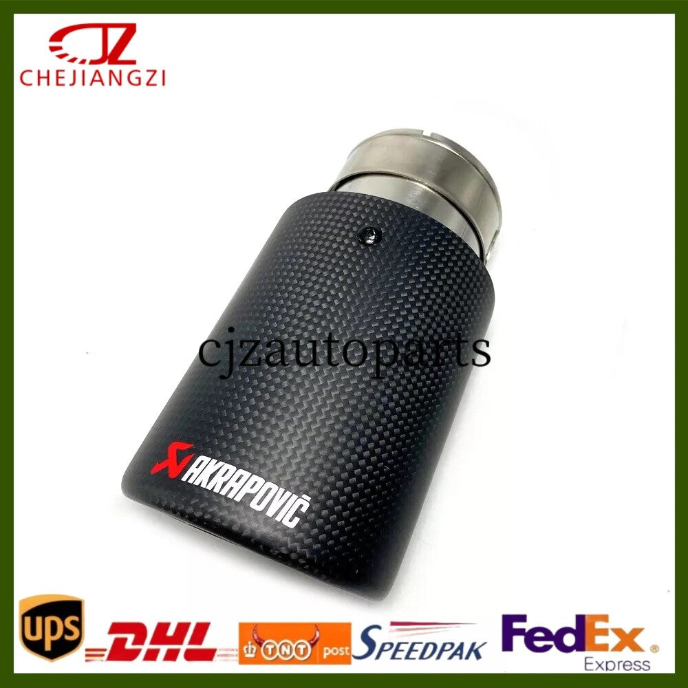 ya 4 6.17.2 1PCS Matt Carbon Fiber AKRAPOVIC Tip Pipe 3''/3.5''/4''/4.5''