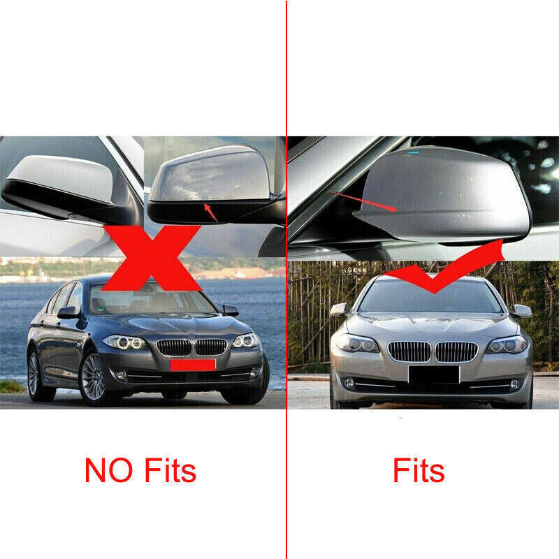 ya 1 8.5.3 Door side gloss black rearview mirror protector fits 2010 - 2013 for 5' F10 F11