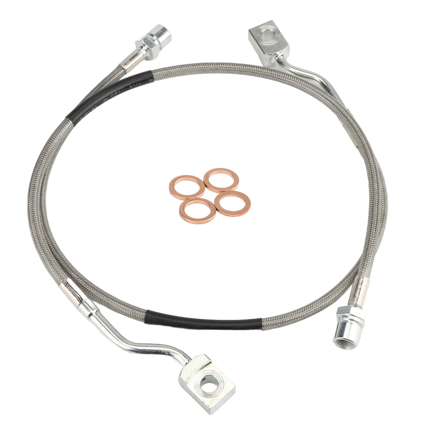 ya 10 5.28.3 2x 89370 Front Steel Extended Brake Line Fits for Silverado Sierra 1500 2007-2019