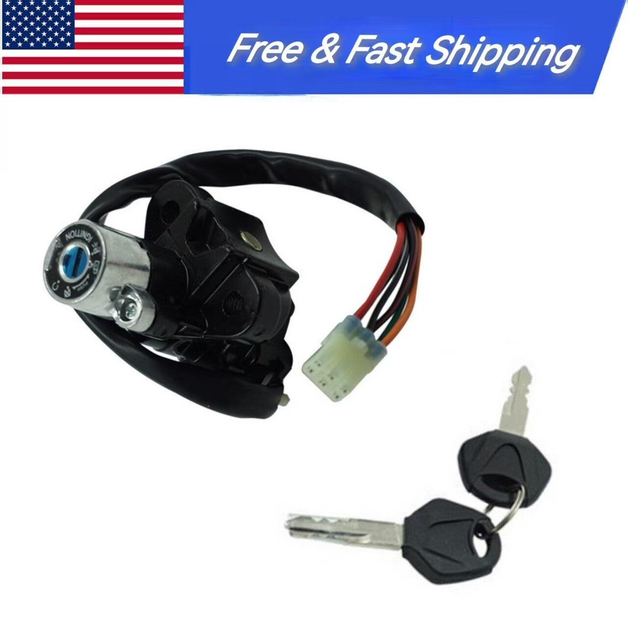 ya 1 7.4 Universal New Alu for Mini um Alloy Motorcycle Modified Ignition Key Lock Kit Switch