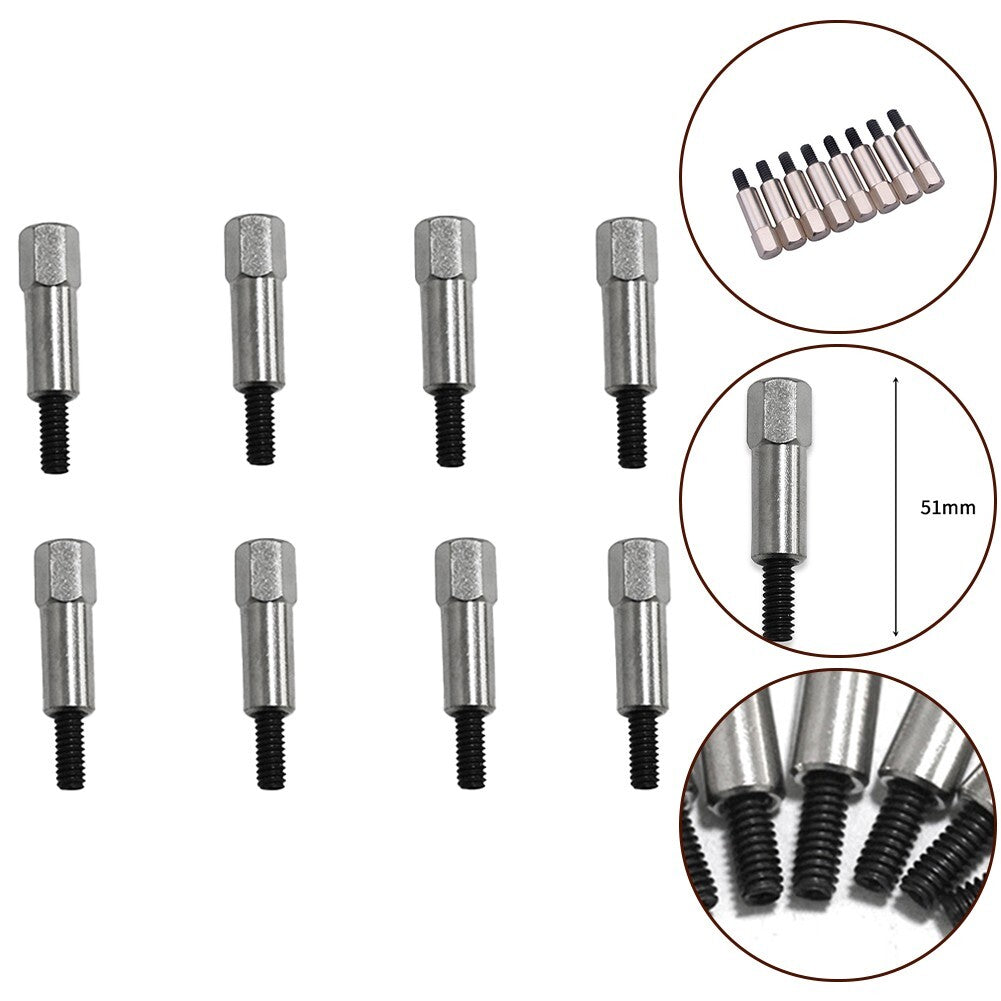 ya 11 6.5 8 Pcs Chrome Valve Cover Bolts Stud Kit for Chevy SBC 283 305 327 350 383 Engine
