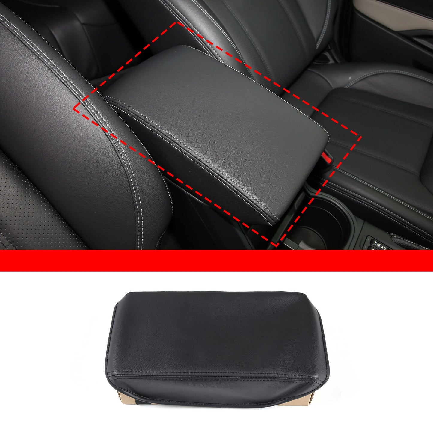 ya 1 8.5.2 Red Carbon Fiber Armrest Box Switch Sticker Decal for Infiniti G25 G37 07-13