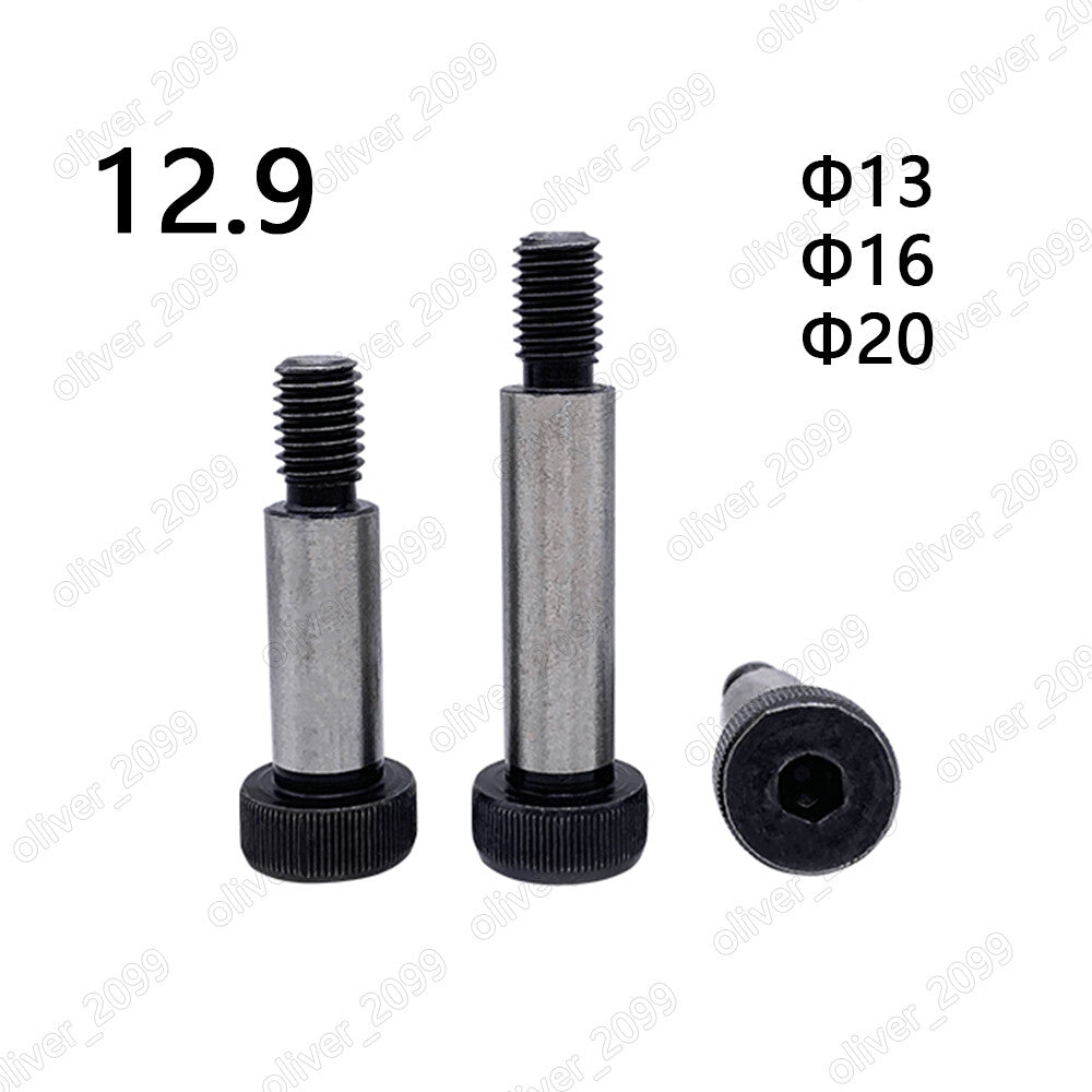Black 12.9 Steel Hex Socket Cap Head Shoulder Bolts Stripper Screws ÆÓ13 ÆÓ16 ÆÓ20