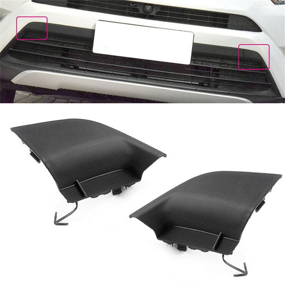 ya 4 6.17.2 2 x Front Bumper Tow Hook Covers 53285-0R100 53286-0R100 for Toyota RAV4 2016-18