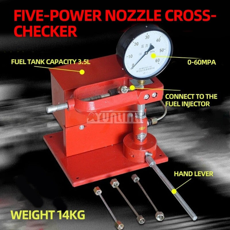 ya 26 Hand Pressure Tester Oil Nozzle Testing Machine Fuel Injector Tester Test Bench