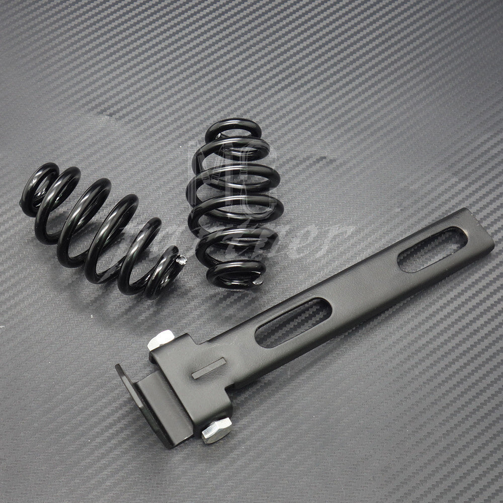 ya 5 8.7 Black Solo for Seat 3 Springs Bracket Mounting Kit for Harley Chopper Bobber Custom