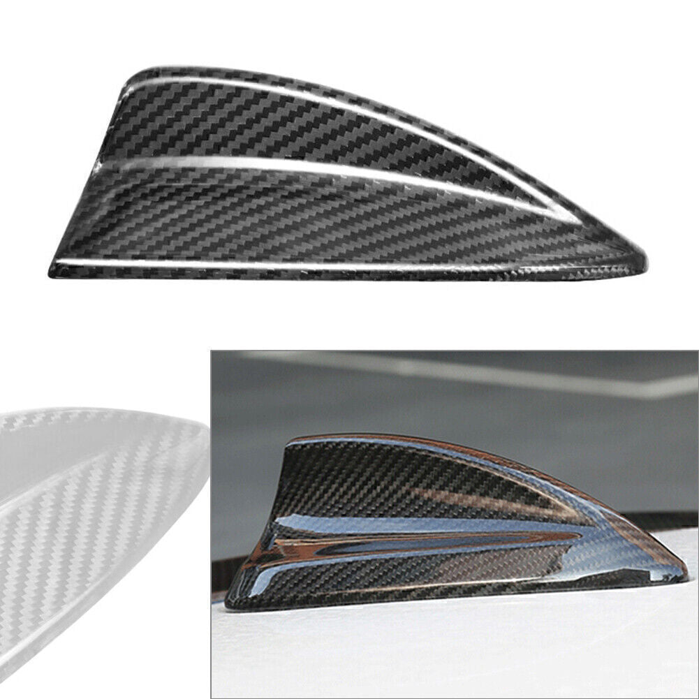 ya 3 6.25 Black Carbon Fiber Shark Fin Antenna Cover Fit for BMW 3Series E91 X1 E84