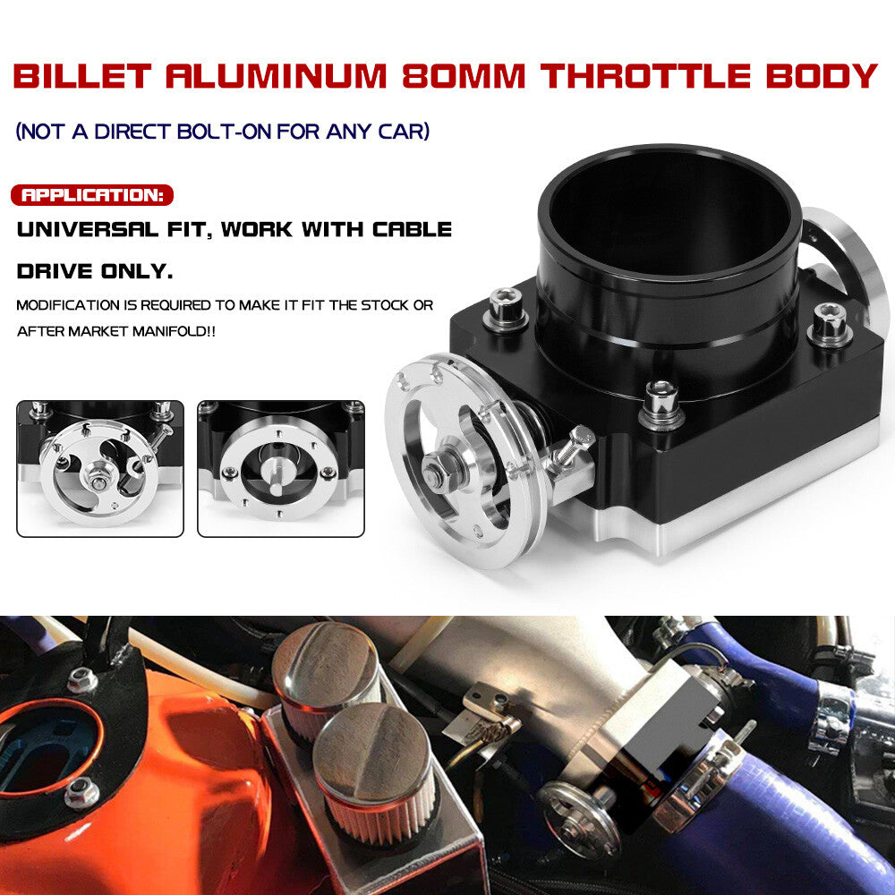 ya 27 7.20 For GM for Ford for Toyota for BMW 80MM 3.0 Throttle Body Aluminum Intake Manifold Billet