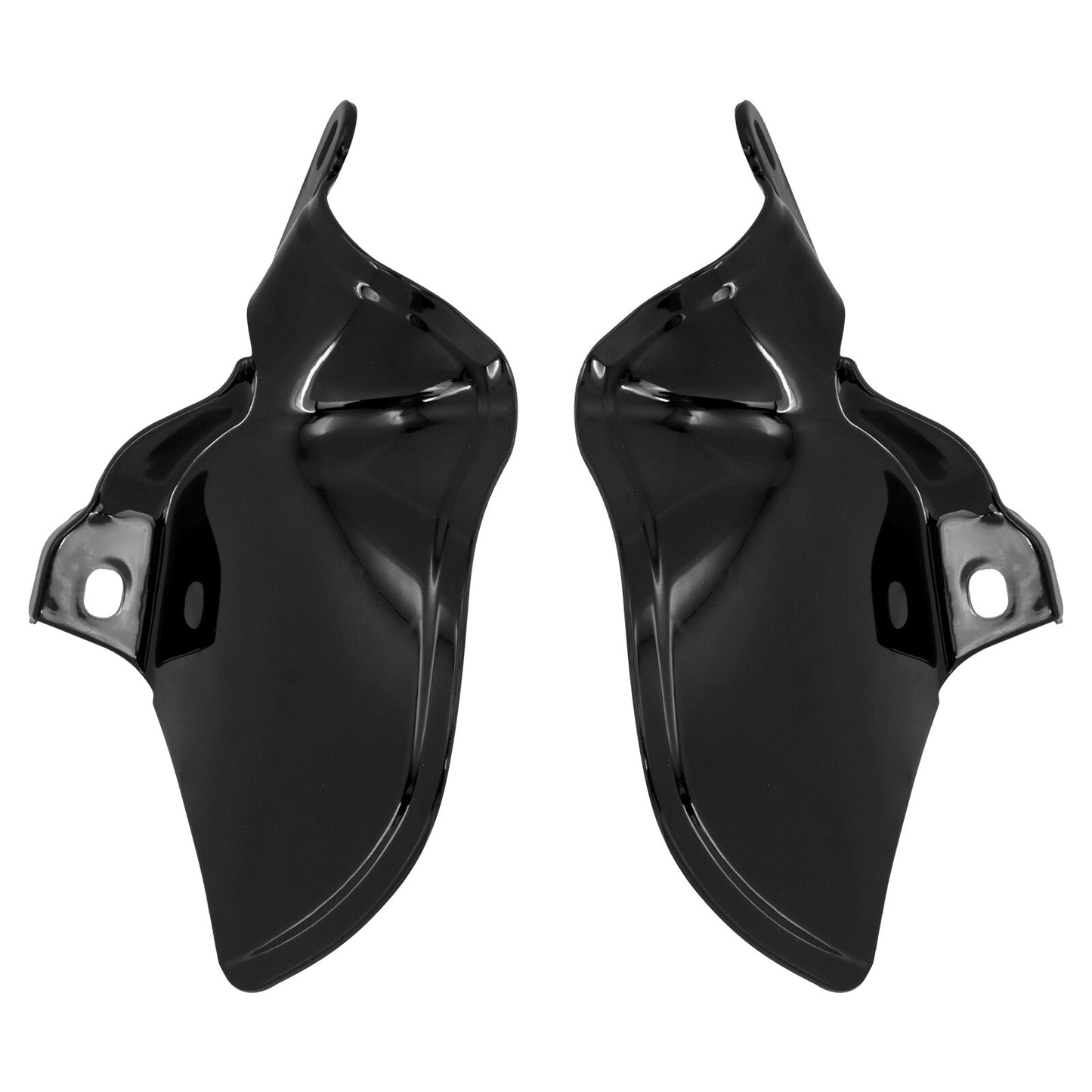 ya 5 8.7 Black Saddle Heat Shield Air Deflectors for Harley Softail Fat Boy Breakout 18+