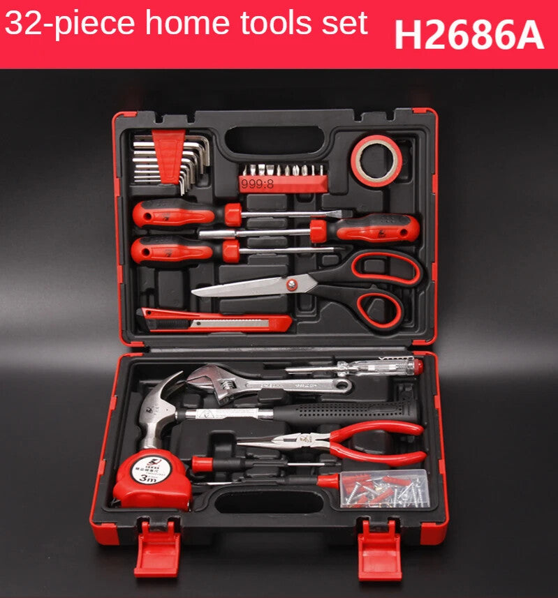 ya 26 32pcs Multifunctio l Household Hardware Combi tion Tool Set Manual Repair