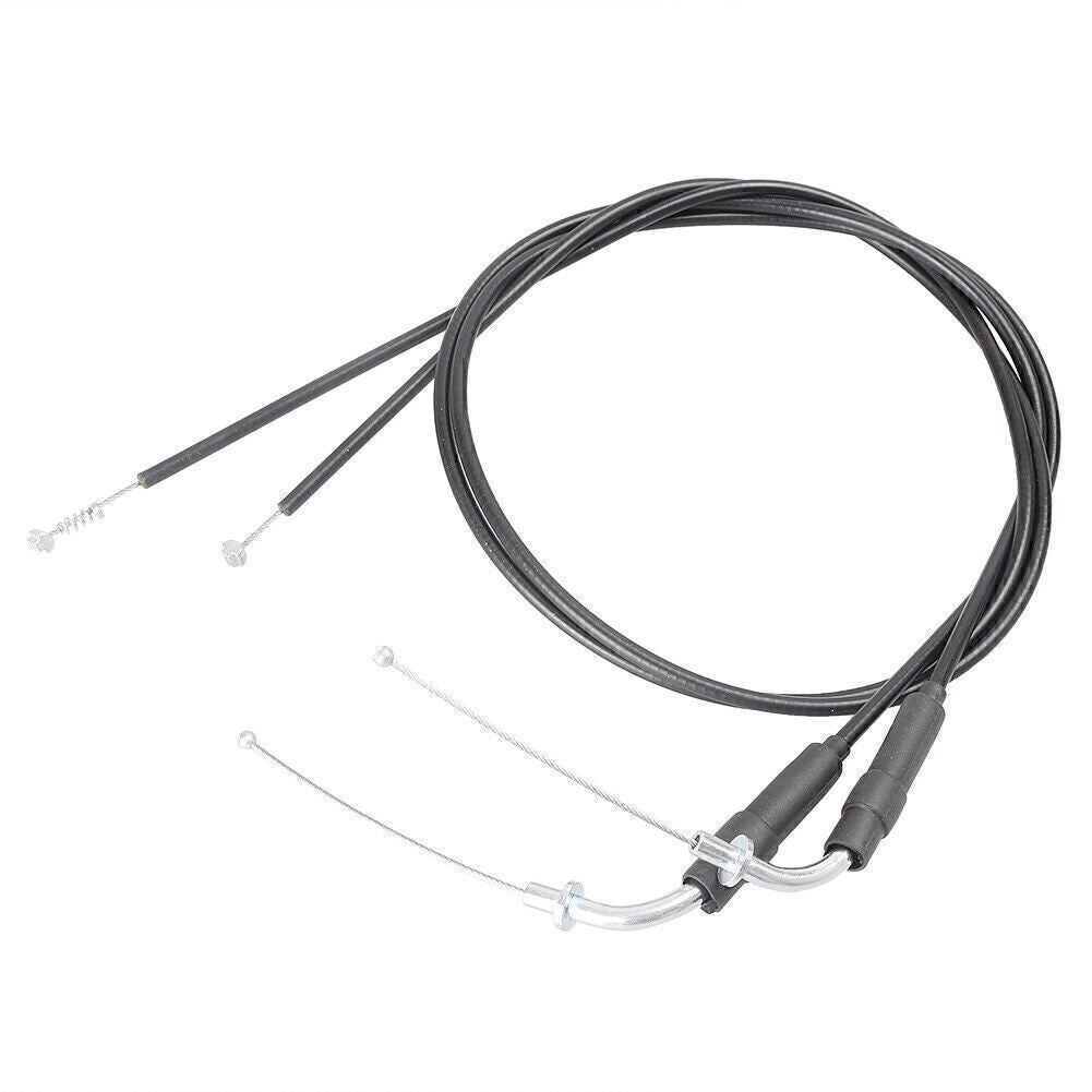 ya 5 8.7 for Harley Sportster XL1200 XL883 2pcs Black Steel Motorcycle Throttle Cables