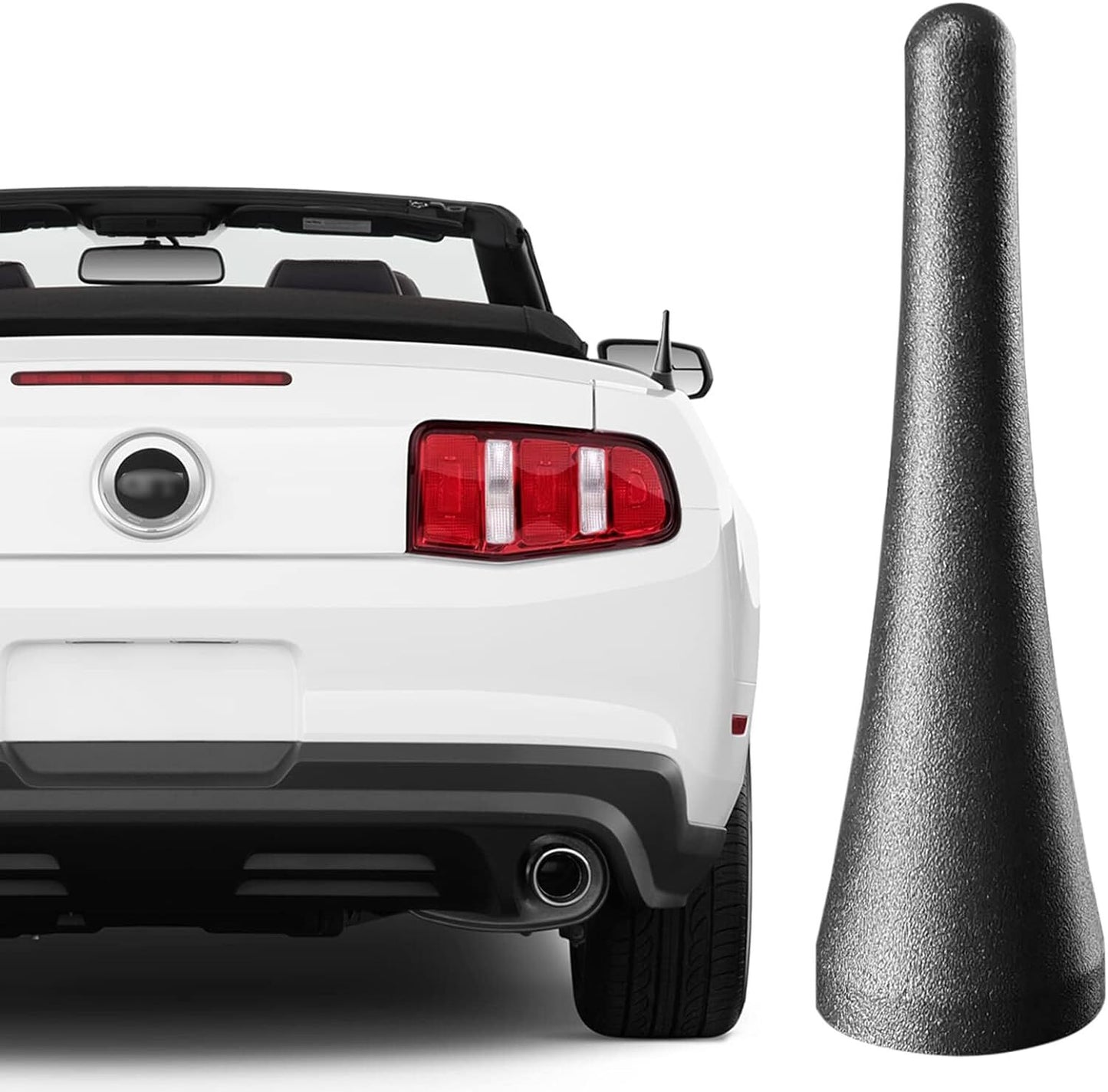 ya 3 6.25 3.8 Inch Antenna Mast for 2010-2014 for Ford for Mustang AM/FM Car Radio Stubby Aluminum