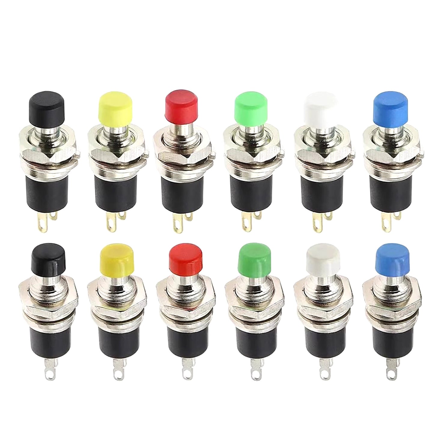 Off-(On) Miniature Momentary Push to Make Button Switch Mini SPST