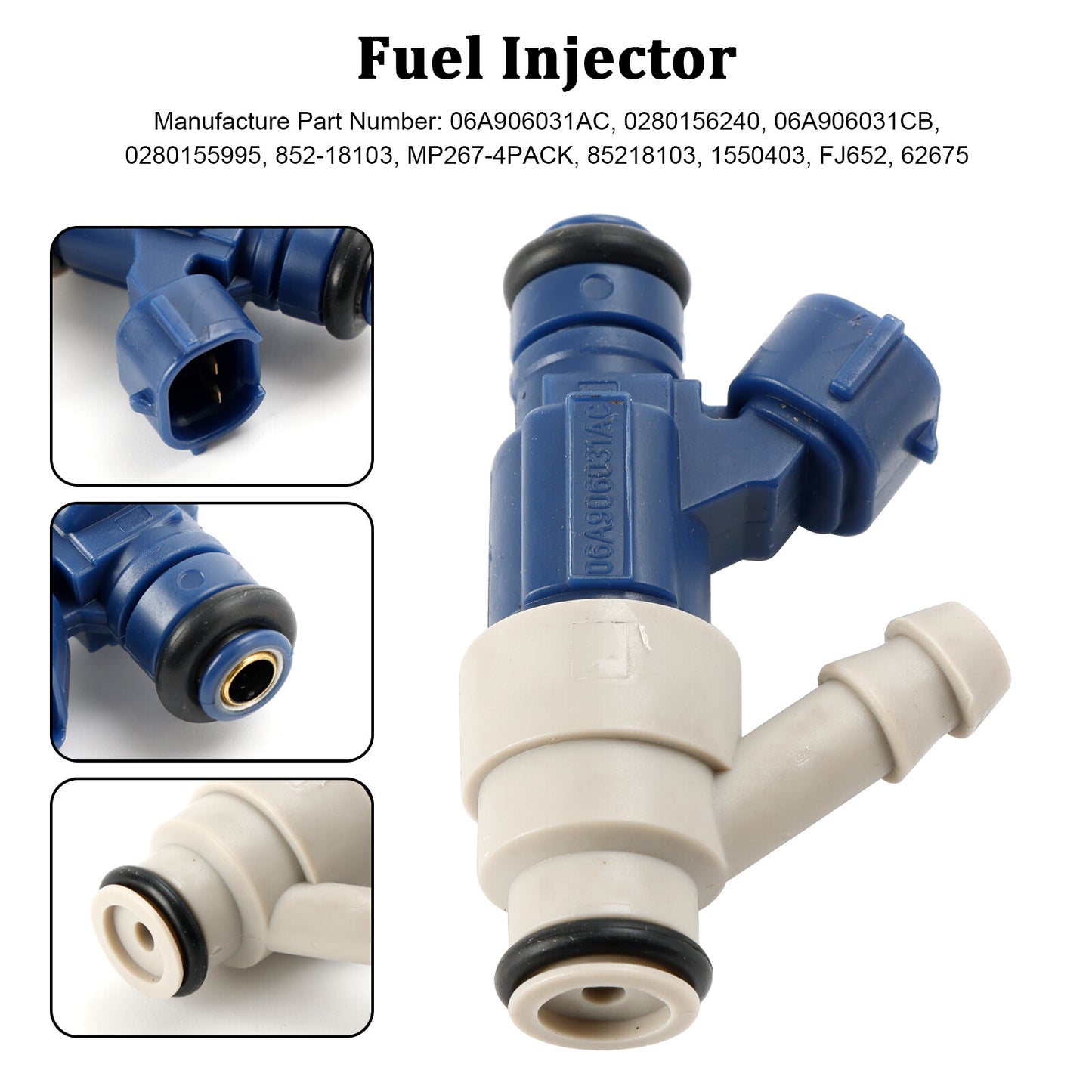 ya 1 8.5.4 1PCS Fuel Injector 0280155995 for VW for Golf Beetle for Jetta 2.0L I4 2000-05