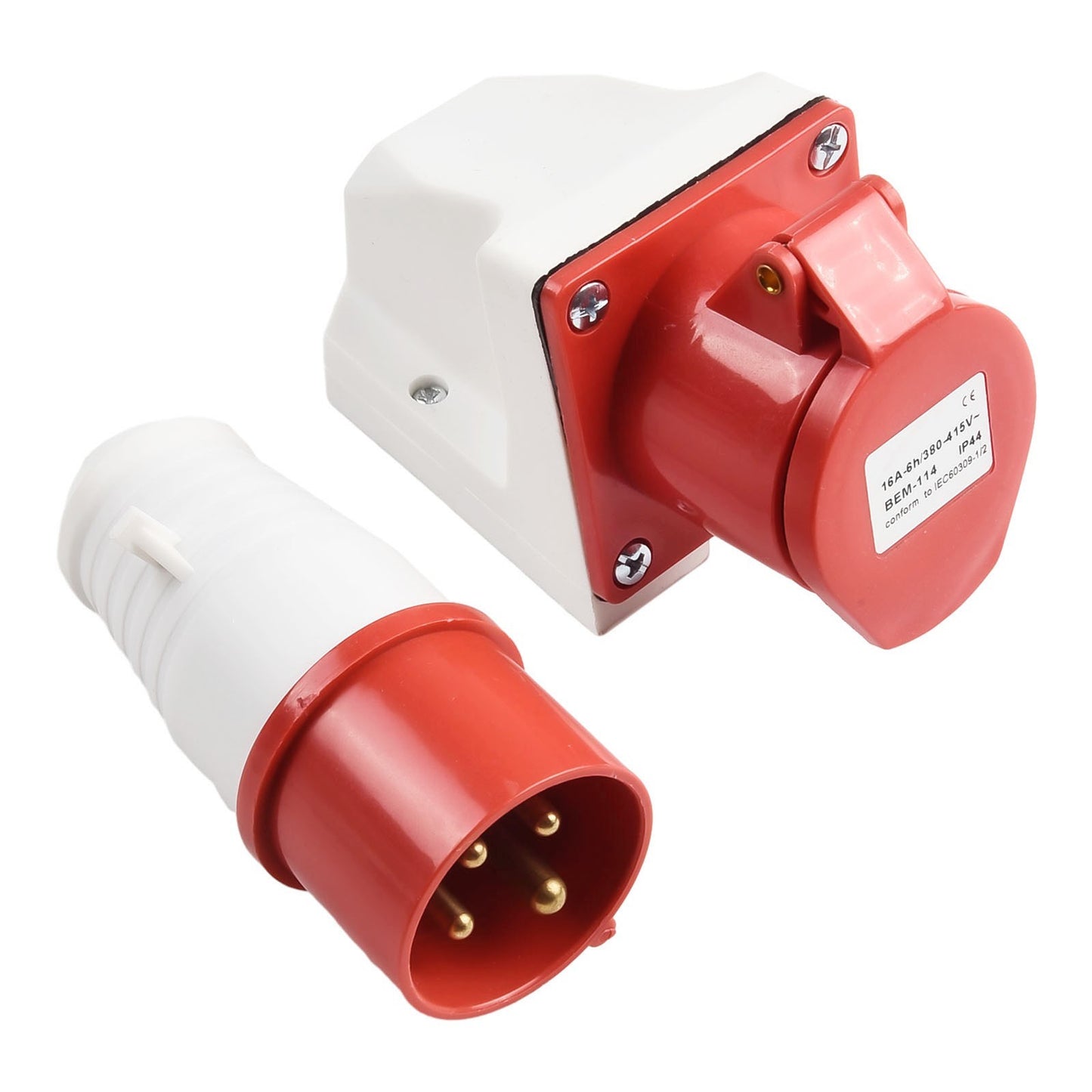 ya 16 Waterproof Electrical Connector 4core 4P 16A for Industrial Applications