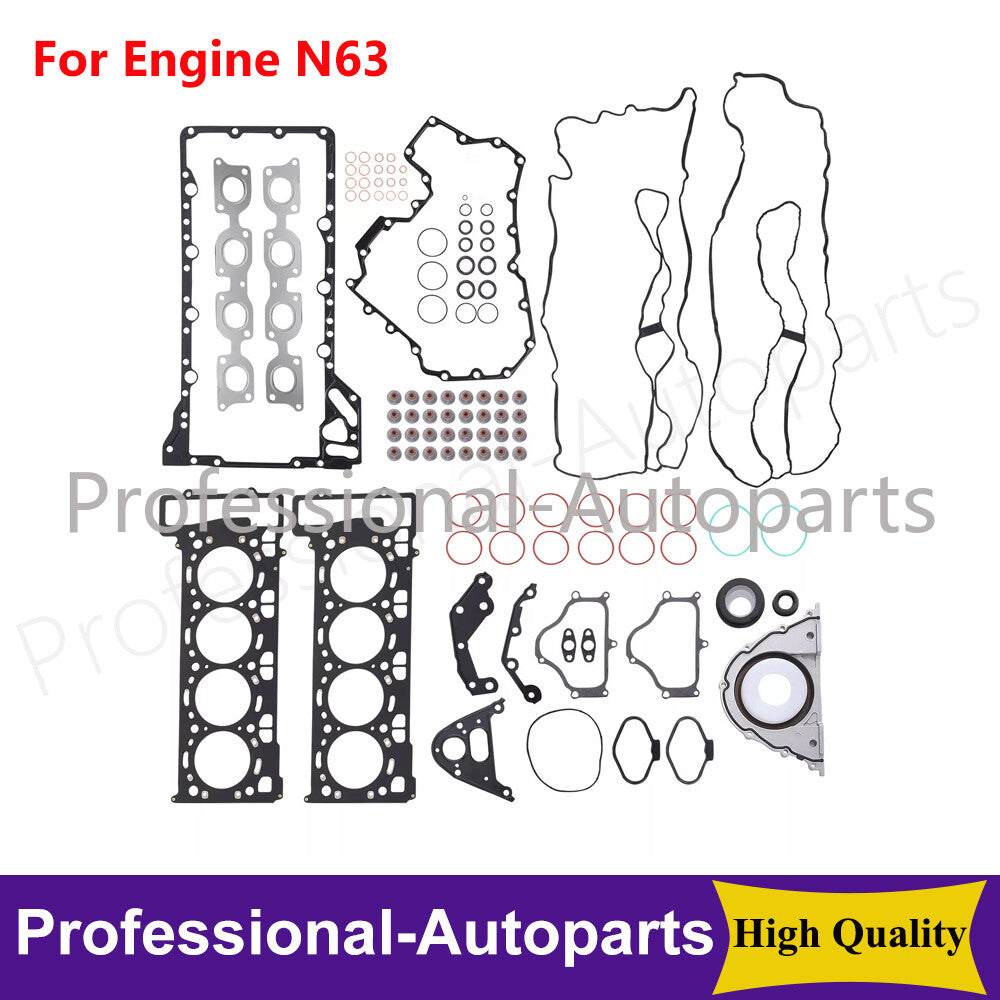 ya 9 6.5.3 1Set Engine Overhaul Gasket Repair Kit for BMW 550i 750Li X5 X6 F10 E71 N63 4.4L