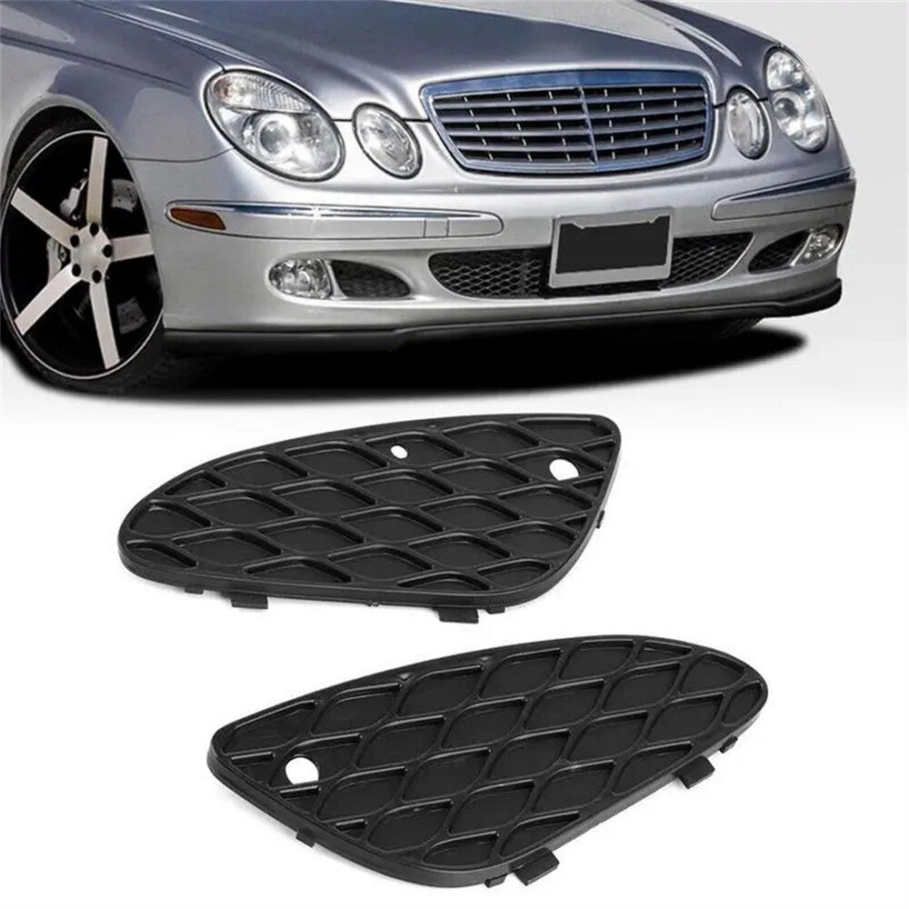 ya 27 6.18 For 2003-2006 for Mercedes W211 E320 E350 E500 LH+RH Front Bumper Cover Mesh Grilles