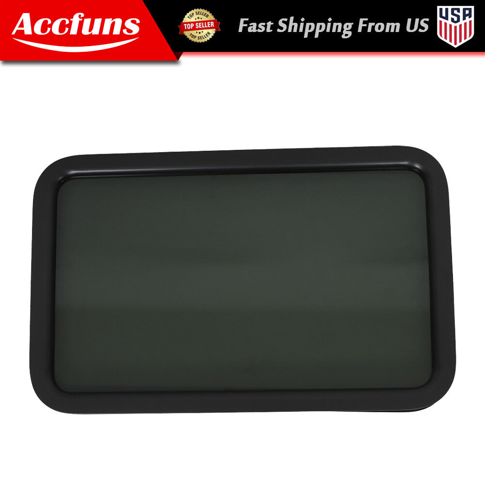 ya 10 5.28.2 RV entrance door and windows black trailer camper RV with tinted glass