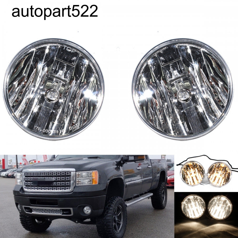 ya 1 7.4 pair of fog lights for GMC for Sierra 1500 2500 2007 - 2013 front bumper fog lights