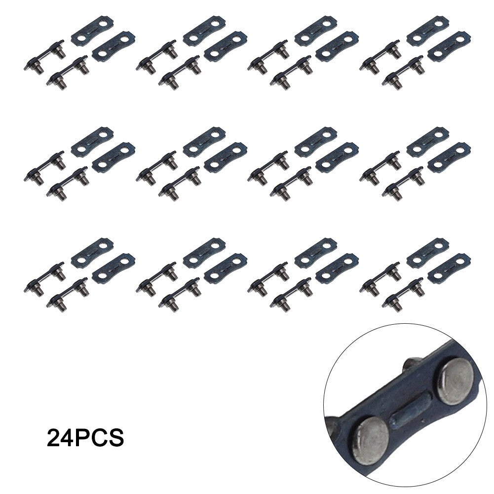 ya 17 12 Sets Chainsaw Chain Links Repair Part Size 3/8LP Pitch - .050 Gauge