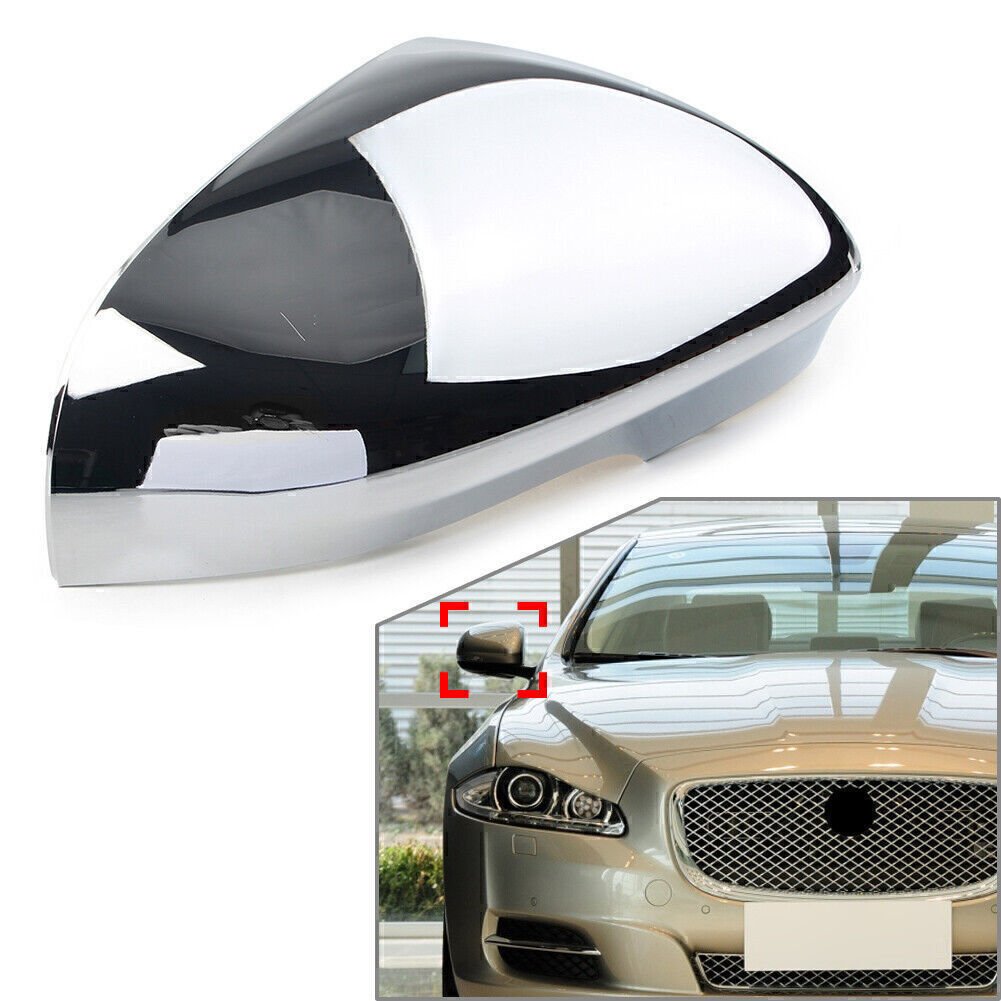 ya 7 6.10 for Jaguar XF X XFR-S XJ XE XKR 1x Chrome Right Side View Mirror Cover Cap