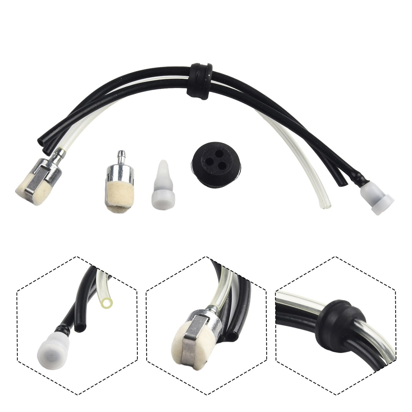 ya 17 Trimmer Brushcutter Fuel Line Filter Vent Kit For SRM V13700003 Part Tool