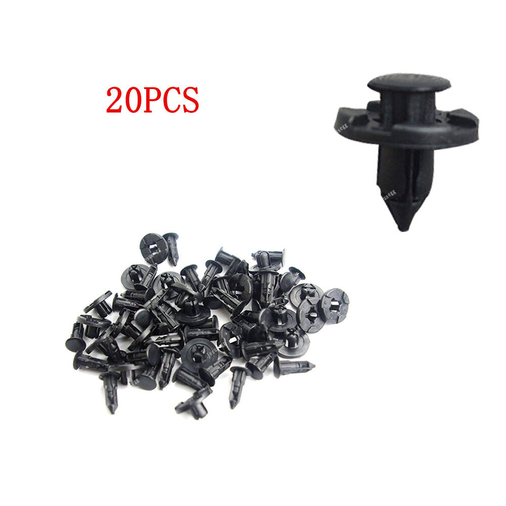 ya 27 6.18.2 20Pcs Clips Push-Type Retainer Fasteners 8mm for 08-2015 Lancer Fender Liner