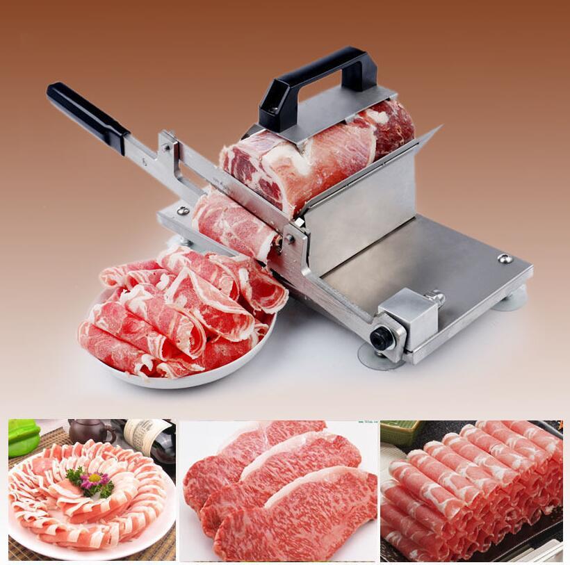 Manual Stainless Steel Frozen Meat Slicer Beef Slicing Machine Handle Vegetable