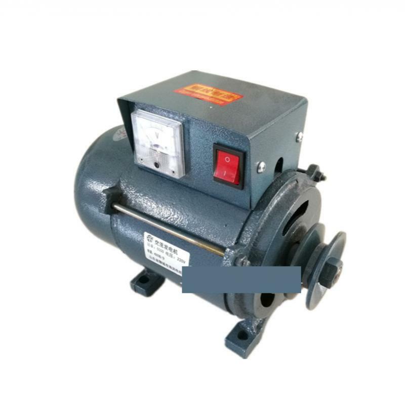 New High Power 7000W Small Pulley Type Permanent Magnet Lighting Generator 220V