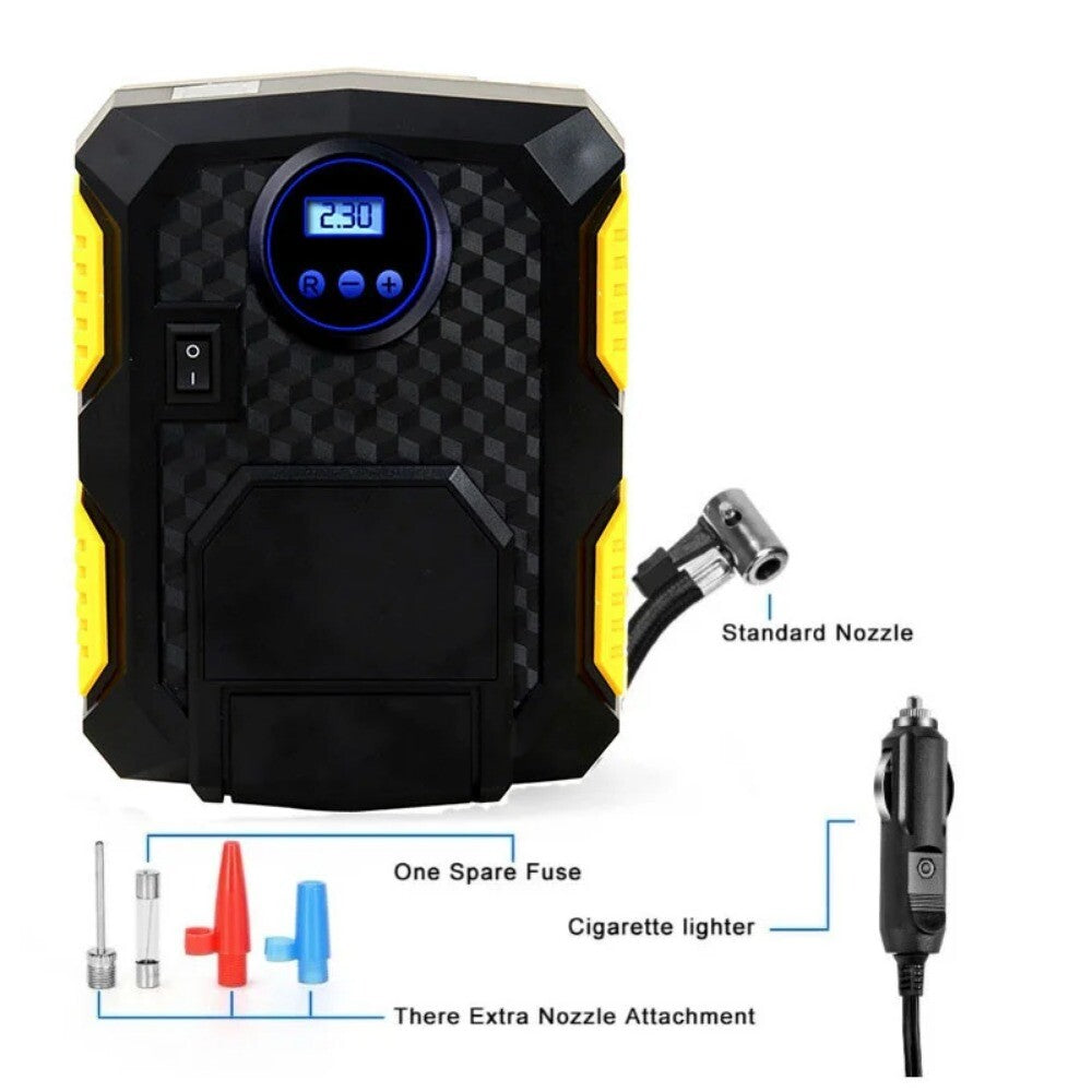 ya 14 DC 12V 100PSI Automobile Inflation Pump Tire Inflation Pump Portable Mounted