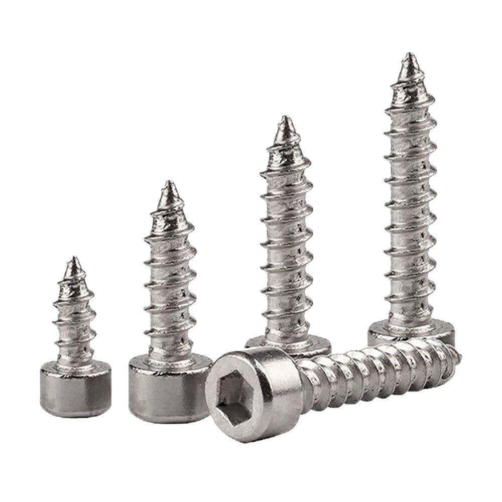 SOCKET CAP SELF TAPPING SCREWS ALLEN KEY TAPPERS A2 STAINLESS STEEL M1.7 M2 -M6
