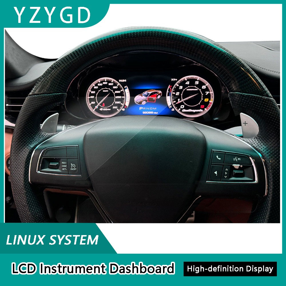 ya 2 6.29 for Maserati Quattroporte 2014-2022 LCD Digital Cluster Instrument Speedometer