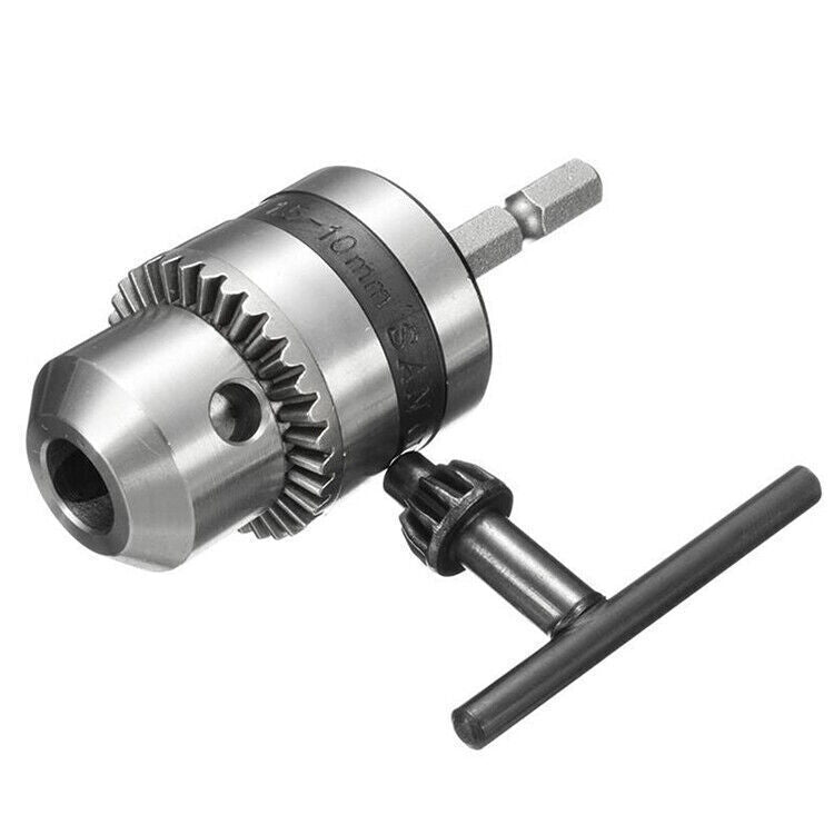 ya 25 Electric Drill Chuck 1.5-10MM Thread 3/8-24UNF 1/4 Square Head Adapter Tool