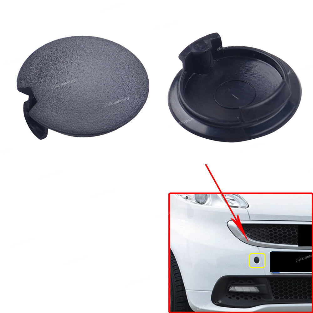 ya 27 6.18 2x Front Rear Bumper Towing Eye Cover Tow Cap Plug Fits for Smart Fortwo 2007-15