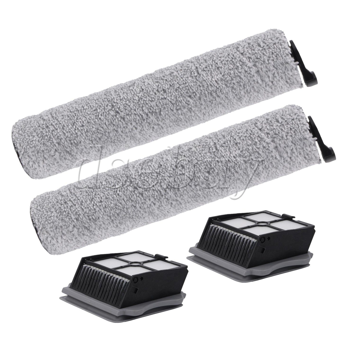 ya 25 4 Pieces Brush Roller and Filter Replacement for Steam Vacuum Part Set