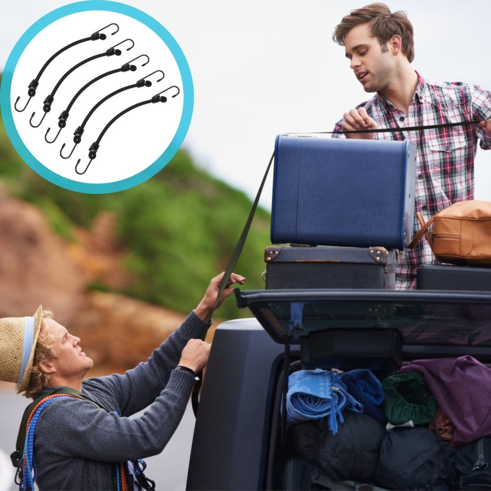 ya 12 5.21 5 Pcs Bandage Strap Hook Rope Bungee Tie Downs Luggage Fixing Outdoor Cords