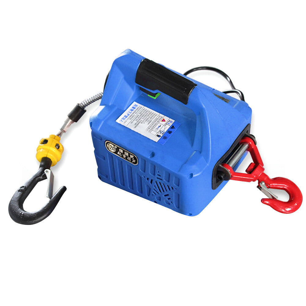 500KG/1100LBS Electric Wireless Hoist Winch Hoist Crane Lift 25ft 220V W/Remote
